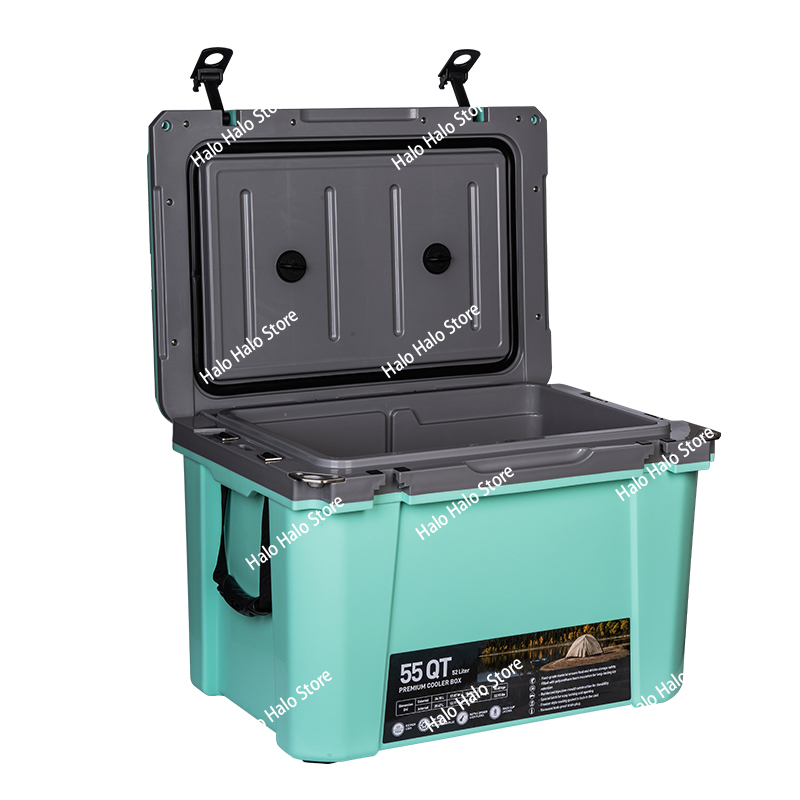Outdoor Hunting Table - 55QT 하드 쿨러 플라스틱 보냉 캠핑