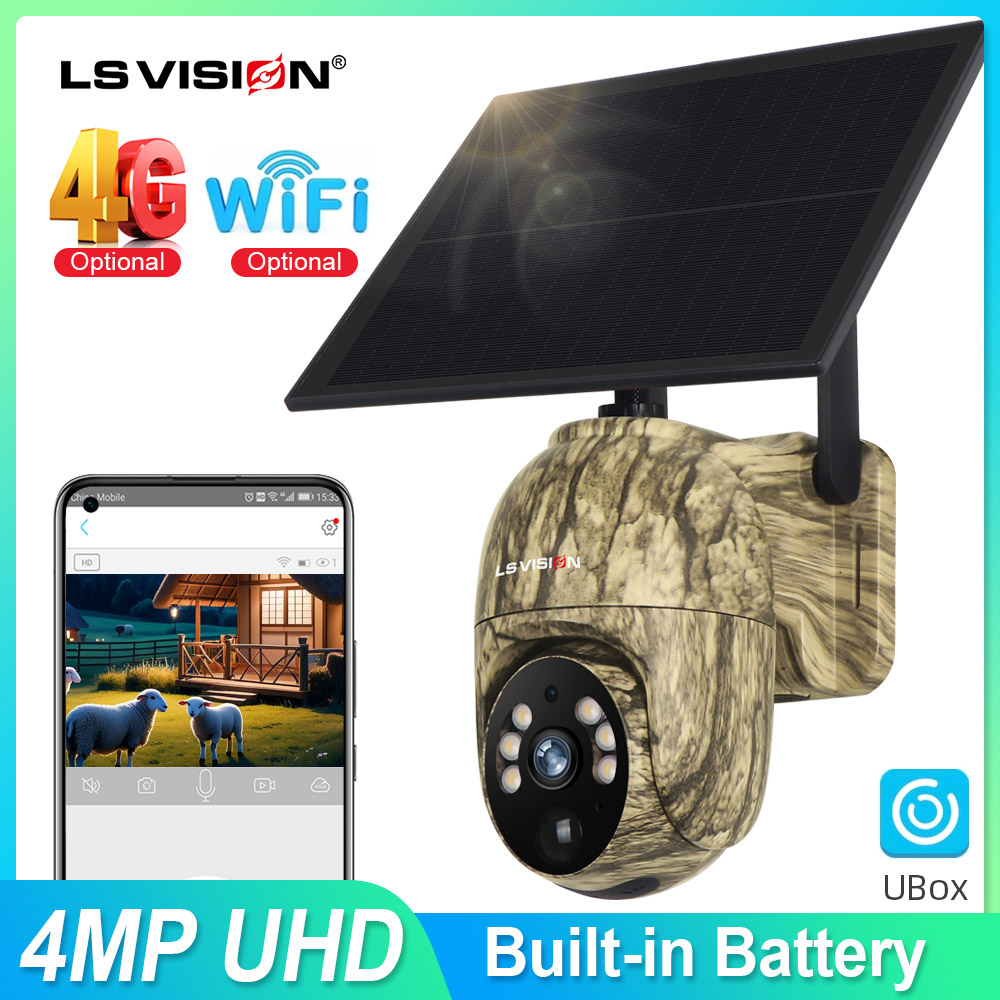 Outdoor Hunting Camera Wireless - LS VISION 2K 태양광 보안 카메라
