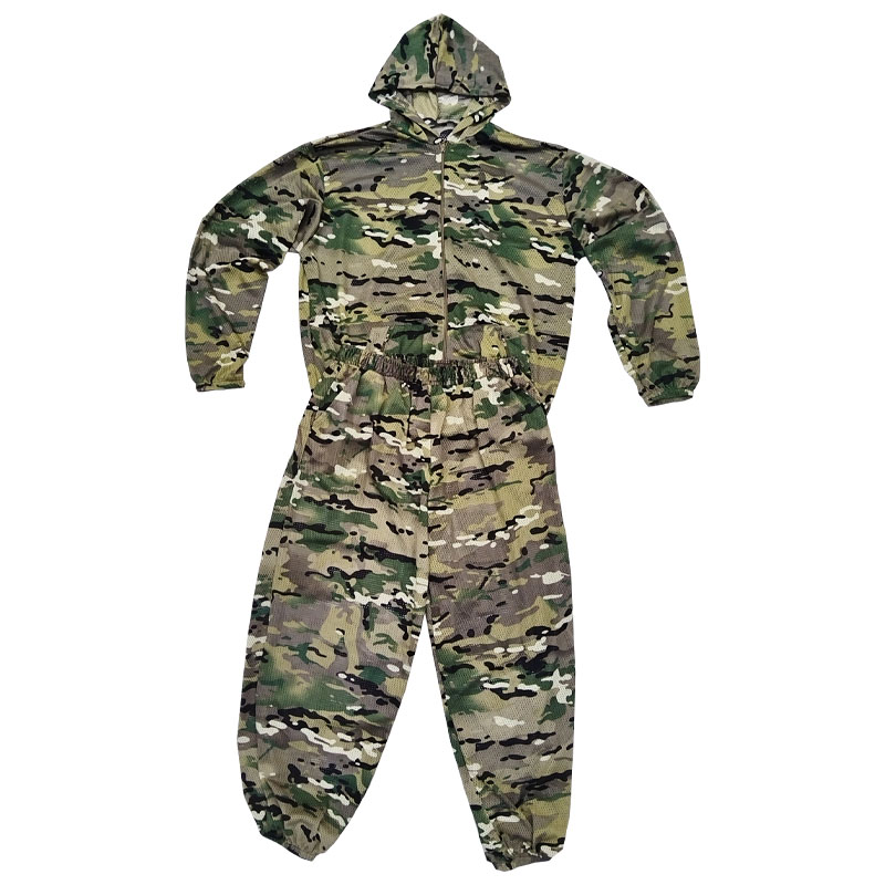 Hunting Outdoor Apparel - 여름용 시원한 메쉬 위장복 후드 지퍼