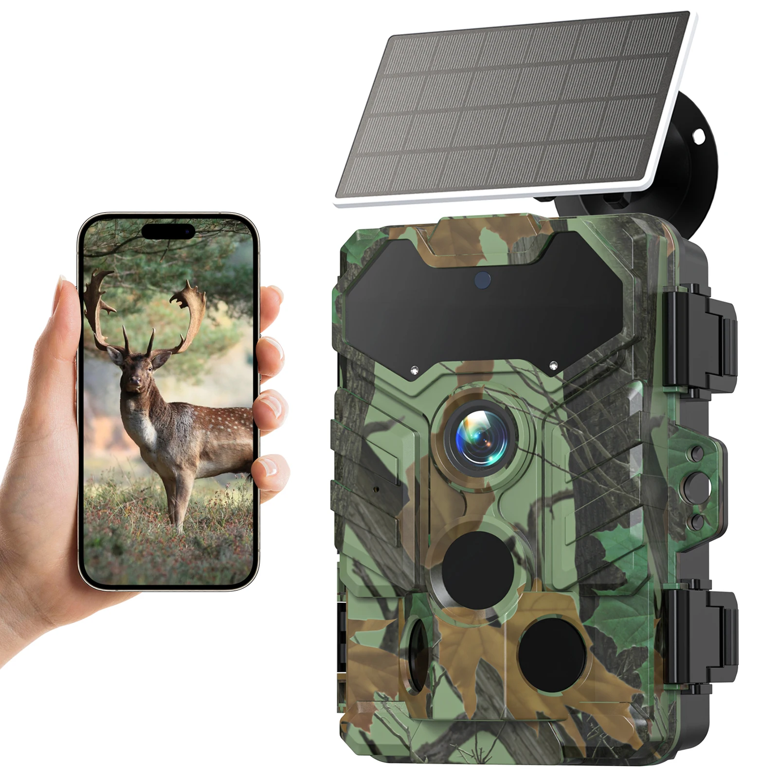 Outdoor Hunting Camera Wireless - 태양 광 카메라 야외 무선 트레일