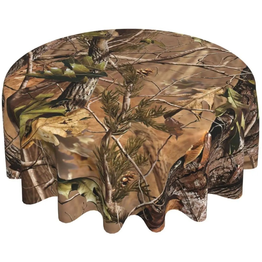 Outdoor Hunting Table - 사냥 카모 라운드 식탁보 60 인치