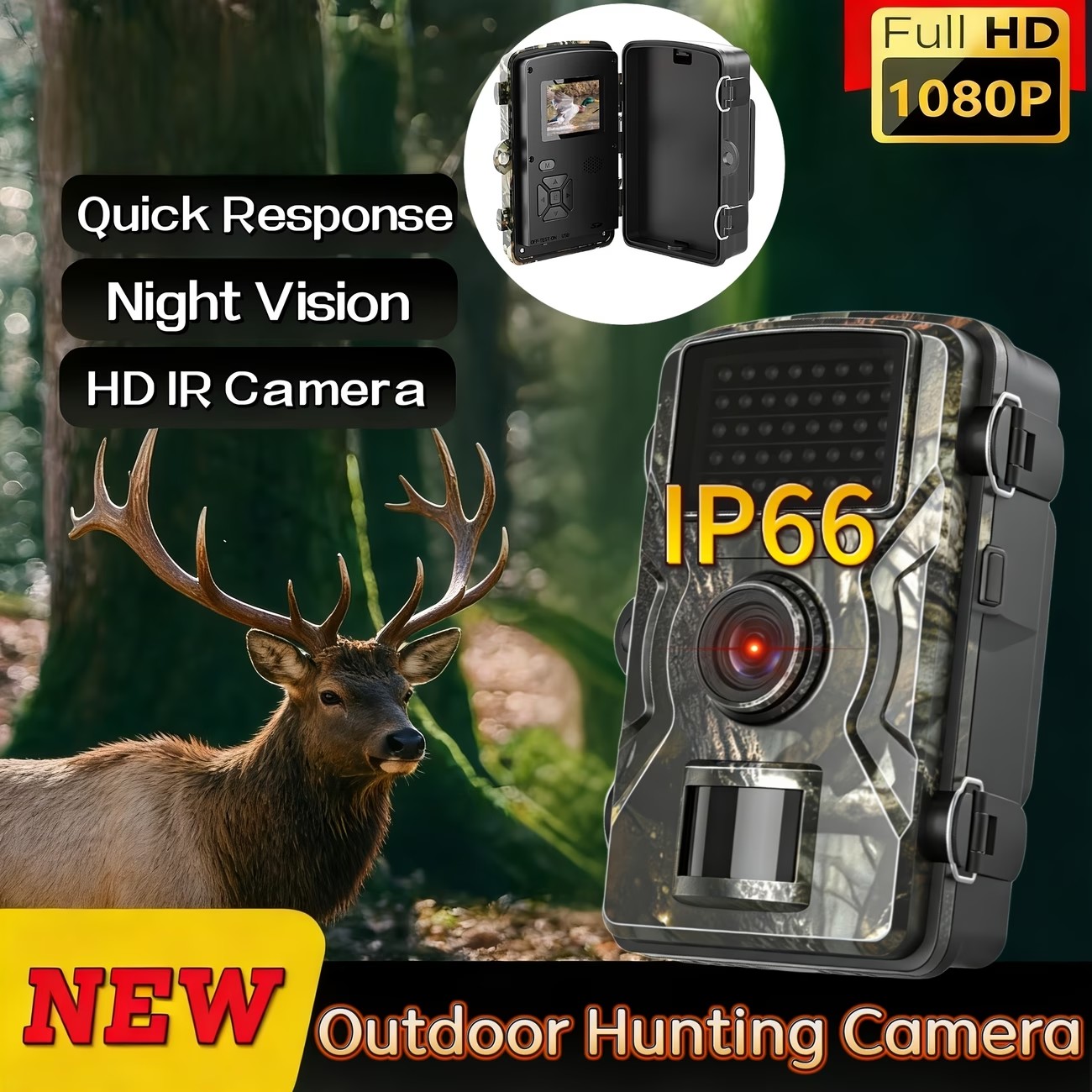 야외 사냥 트레일 카메라 1080P PIR 15M 사냥 - Outdoor Hunting Camera Wireless 리뷰 및 가격