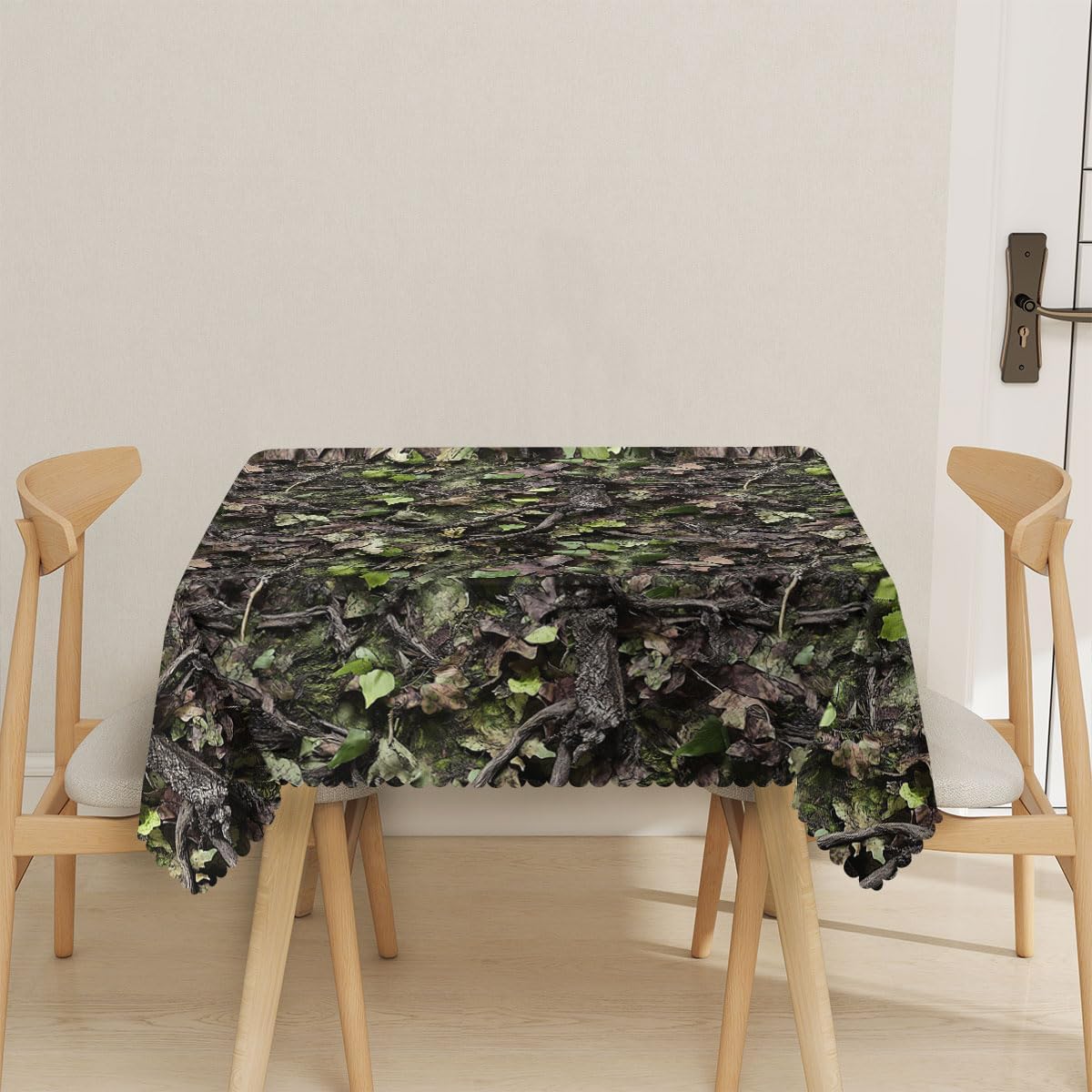위장 무늬 사각 테이블보 나뭇잎 가지 무늬 카모 테이블 - Outdoor Hunting Table 리뷰 및 가격