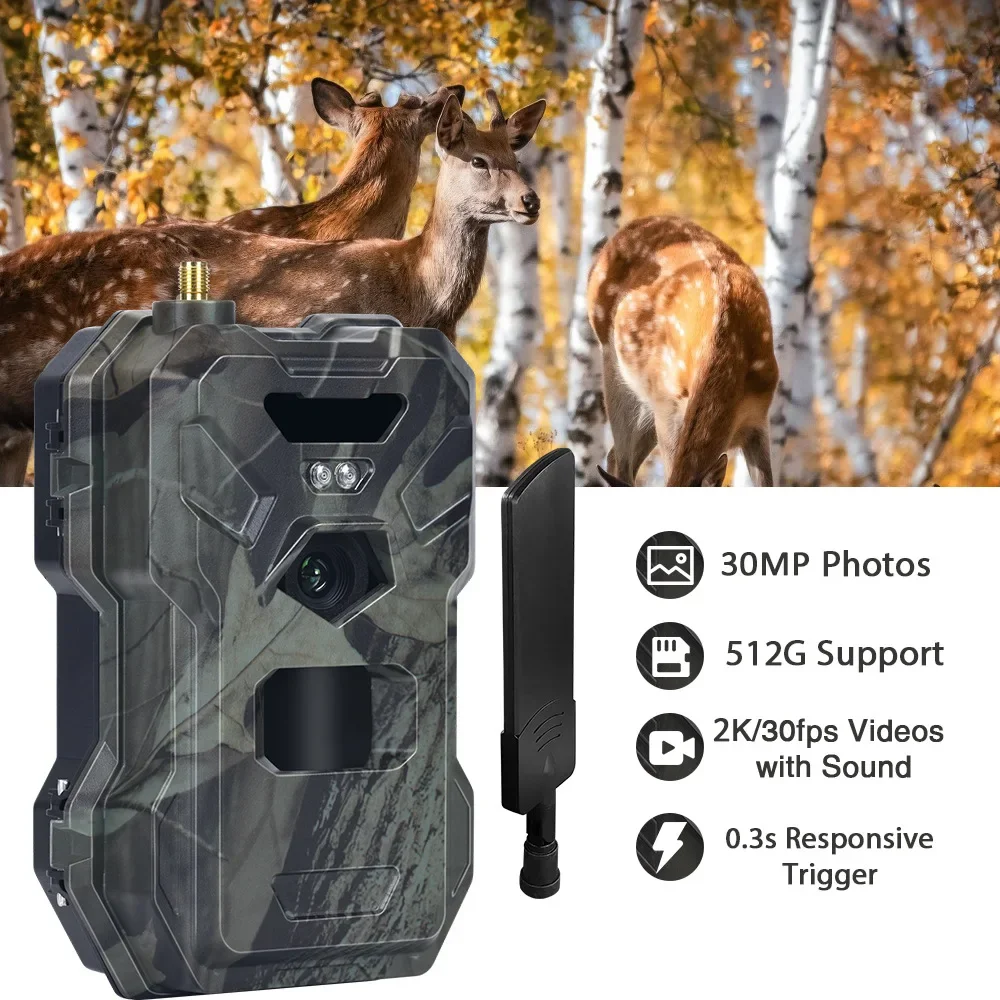 HC-880Pro 4G 30MP HD 2K 나이트 비전 - Outdoor Hunting Camera Wireless 리뷰 및 가격