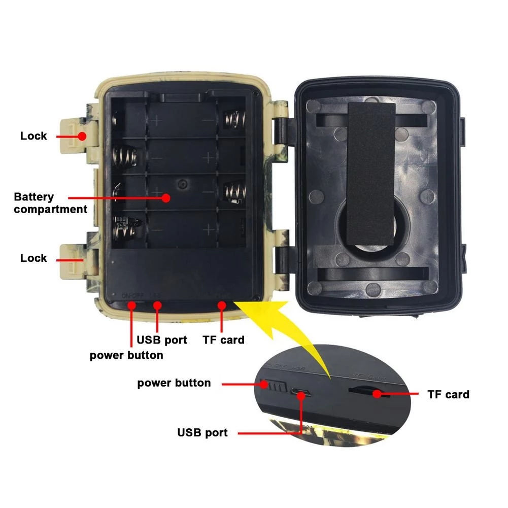 미니 트레일 사냥 카메라 PIR 센서, IP54 방수  - Outdoor Hunting Camera Wireless 리뷰 및 가격