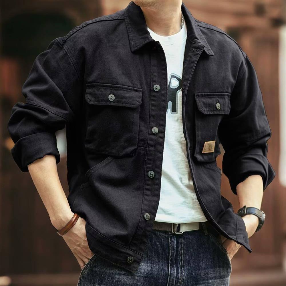 레트로 아메리칸 데님 재킷 남성용 루즈핏 아웃도어 헌팅 - Hunting Outdoor Brands 리뷰 및 가격
