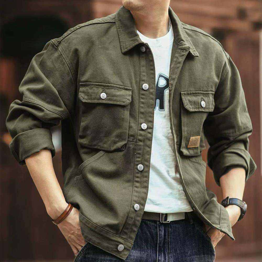레트로 아메리칸 데님 재킷 남성용 루즈핏 아웃도어 헌팅 - Hunting Outdoor Brands 리뷰 및 가격