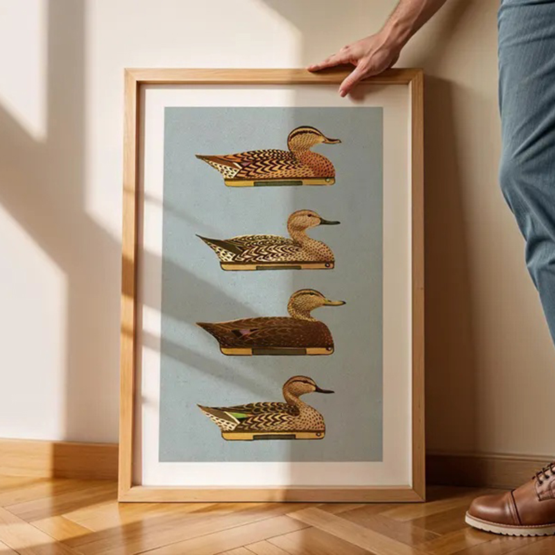 레트로 오리 인쇄 야외 예술 오리 미끼 포스터 야외 벽 - Outdoor Hunting Paintings 리뷰 및 가격