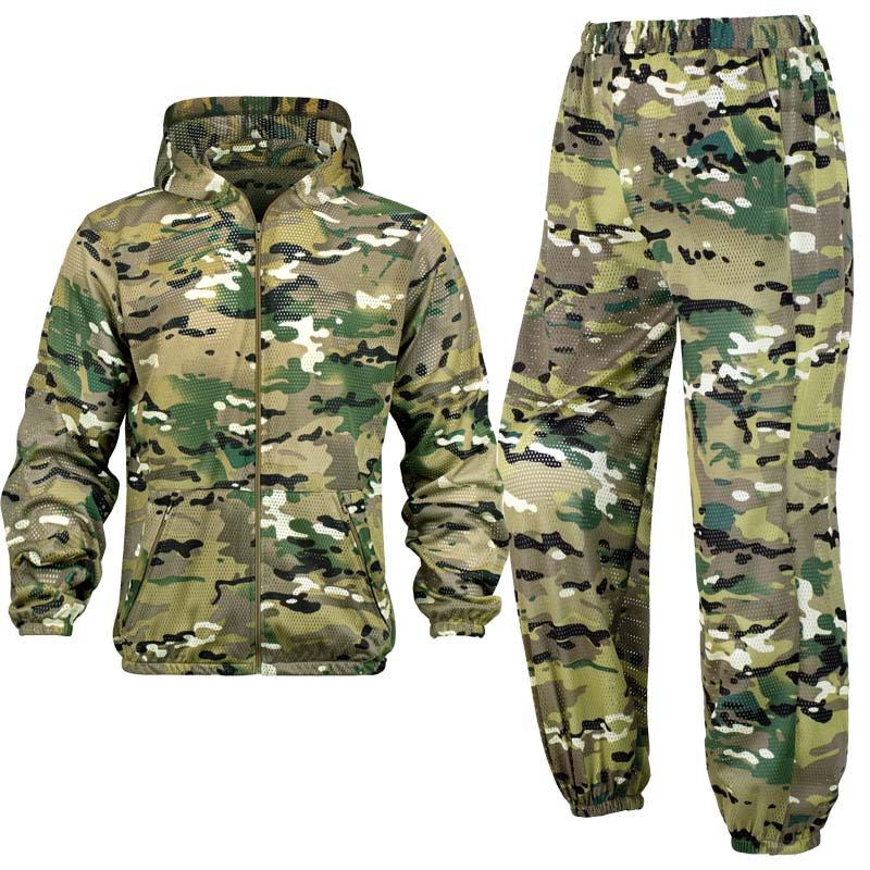 여름용 시원한 메쉬 위장복 후드 지퍼 앞면 통기성 야외 - Hunting Outdoor Apparel 리뷰 및 가격