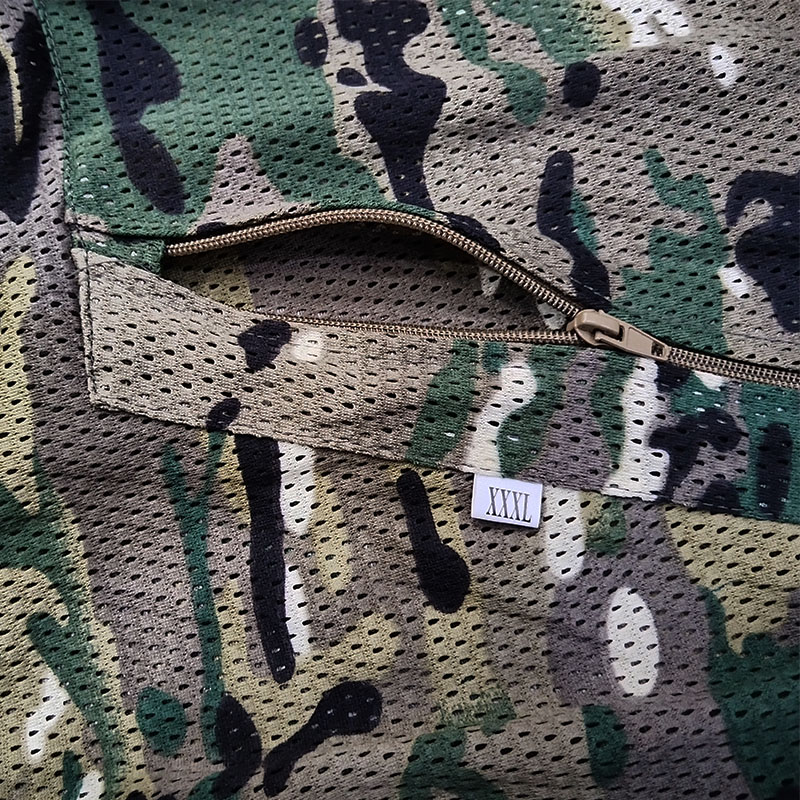 여름용 시원한 메쉬 위장복 후드 지퍼 앞면 통기성 야외 - Hunting Outdoor Apparel 리뷰 및 가격