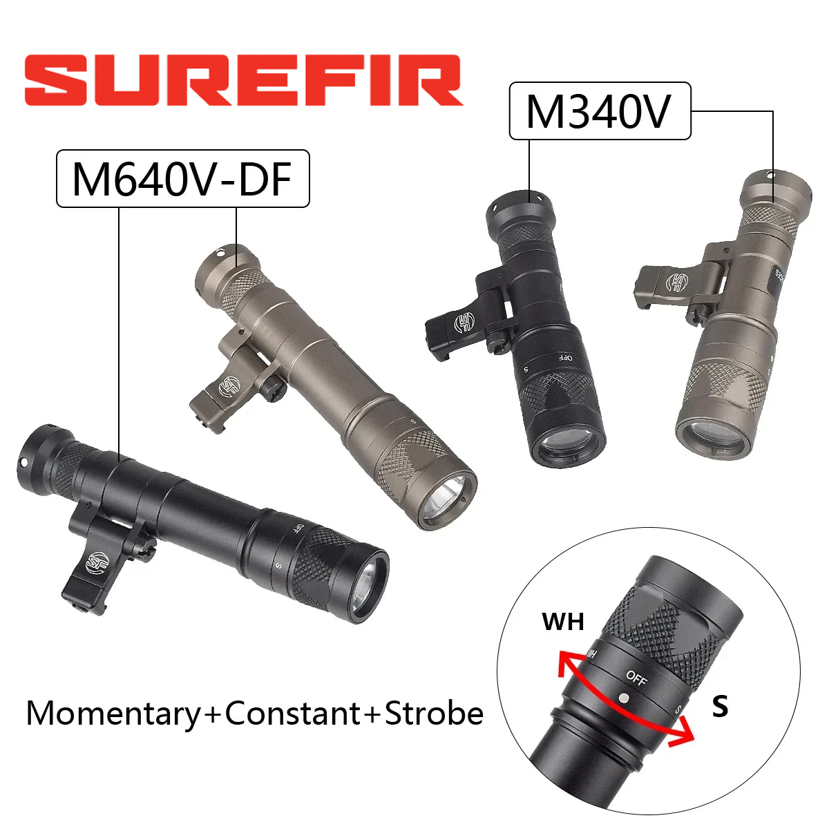 Surefir M600 M340 DF M640 SF 손 - Hunting And Outdoor Shop 리뷰 및 가격