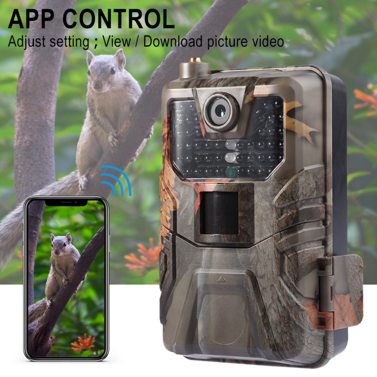 4K 야외 와이파이 사냥 카메라 앱 제어 트레일 카메라 - Outdoor Hunting Camera Wireless 리뷰 및 가격