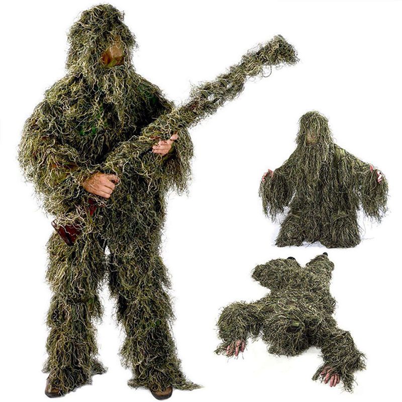 AEF6-2X 5 in 1 길리슈트, 3D 위장 야외  - Hunting Outdoor Apparel 리뷰 및 가격
